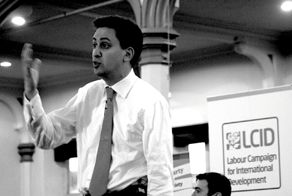 Ed Miliband at the Labour in the World Hustings