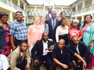 Linda McAvan at Panzi hospital